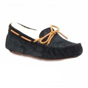 UGG Black and Tan Moccasin Shoes